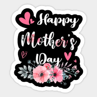 Mother's Day 2024 Cute Floral For Women Mom Grandma Sticker